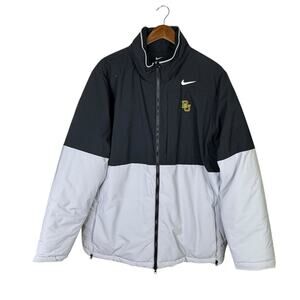 Nike Men's Baylor University Collegiate Team Black & Gray Puffer AO5970 Coat